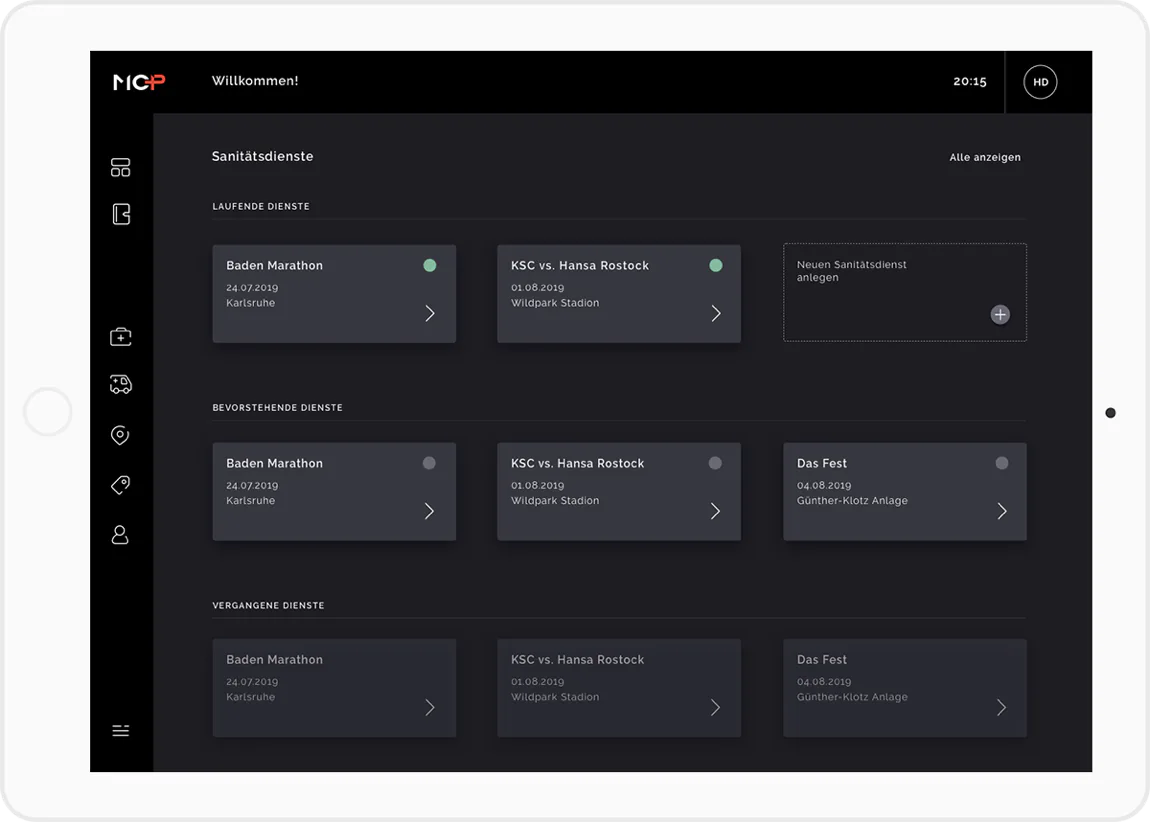 Overview of the MCP operations software