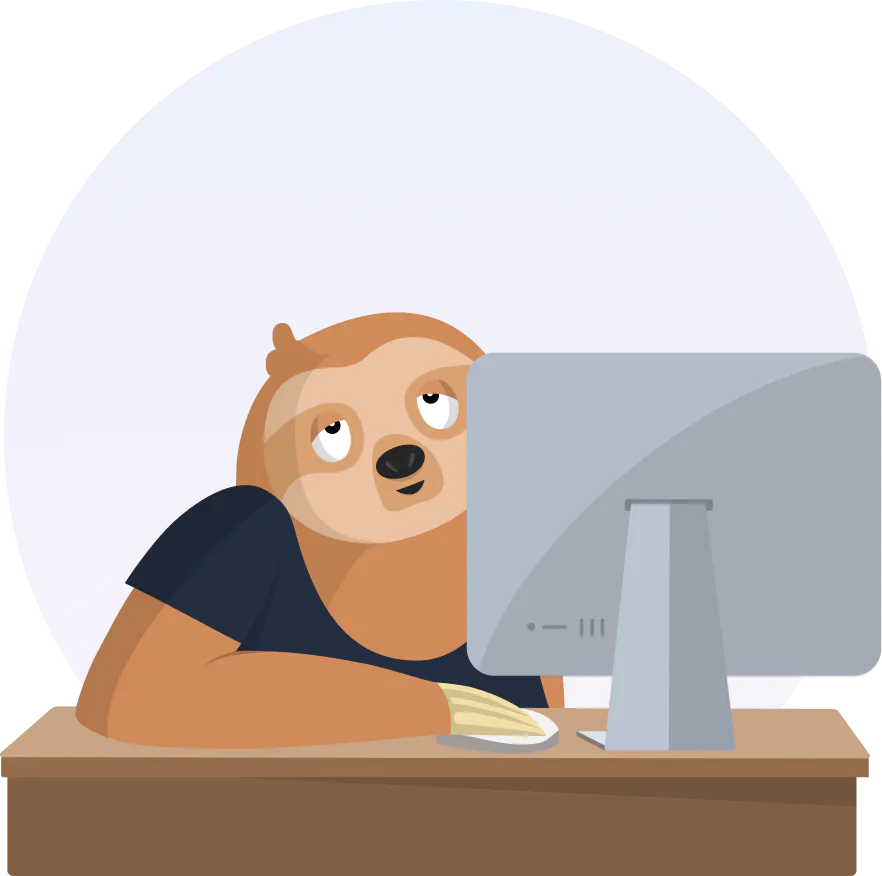 Stan at his desk